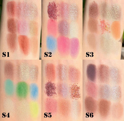 50pcs Private Label 9n1 Eyeshadow Palette