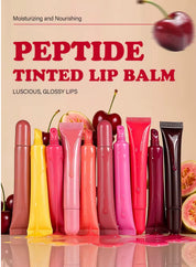 50pcs Private Label Peptide Scented Glossy Lip Tint Balm 2.0