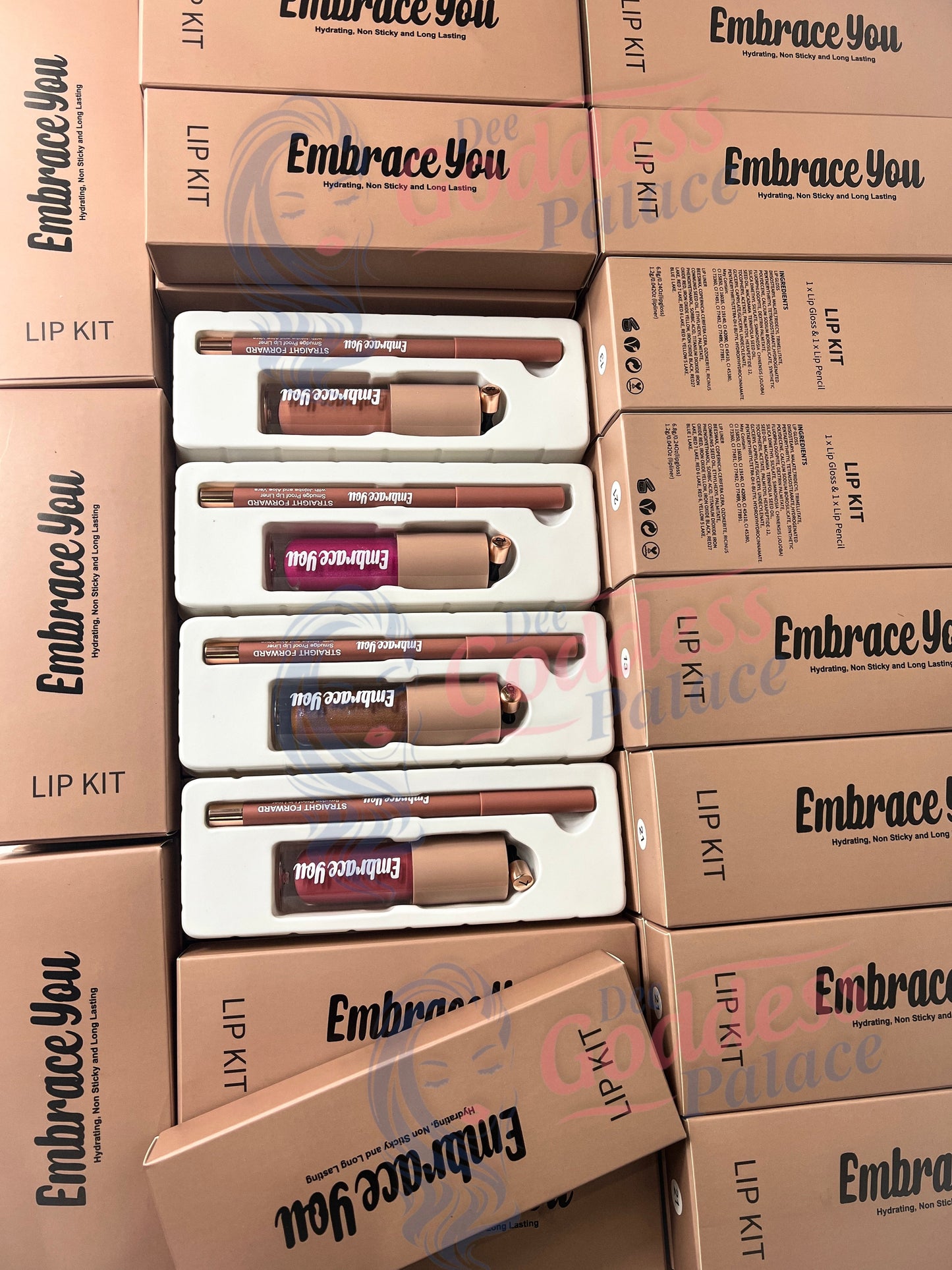 50 Sets Private Label Lip Gloss Kit