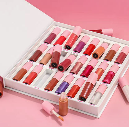 Lipgloss & Matte Lipstick Sample Pack (24pcs)