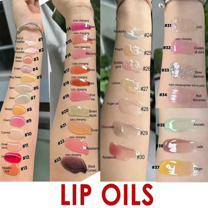 50pcs Private Label Color Changing & Hydrating Lip Plumping Oil