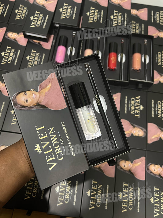 50 Sets Private Label Lip Gloss + Lip Liner Kit