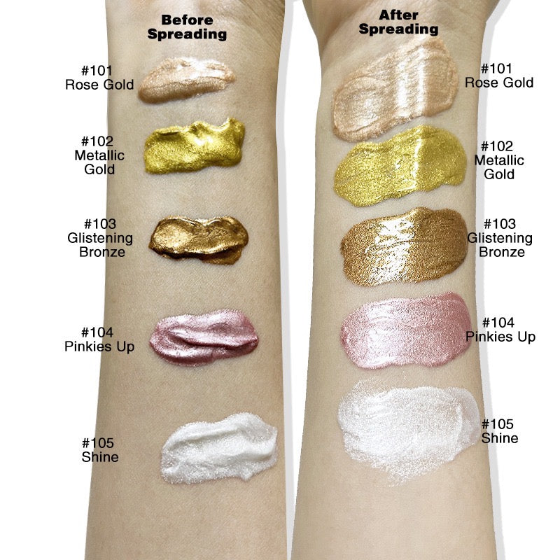 50pcs Private Label Body Glow Highlighter/Shimmer Oil