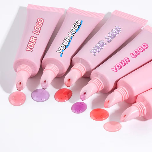 50pcs Private Label PolyPeptide Natural Fruit Gloss Oil