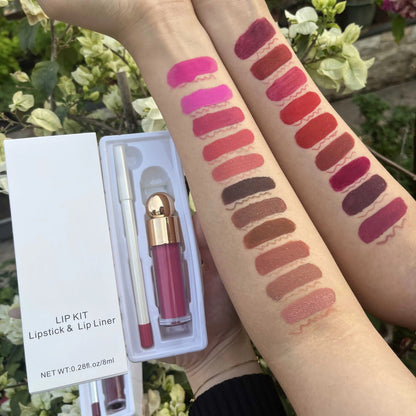 50 Sets Private Label Lipstick + Lip Liner Kit