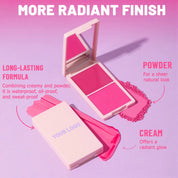 100pcs Private Label 2n1 Makeup Blush Palette