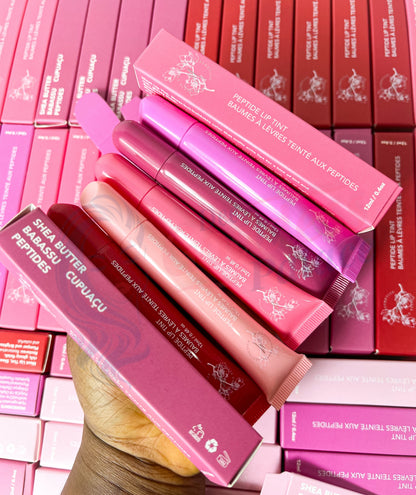 50pcs Private Label Peptide Glossy Lip Tint Balm