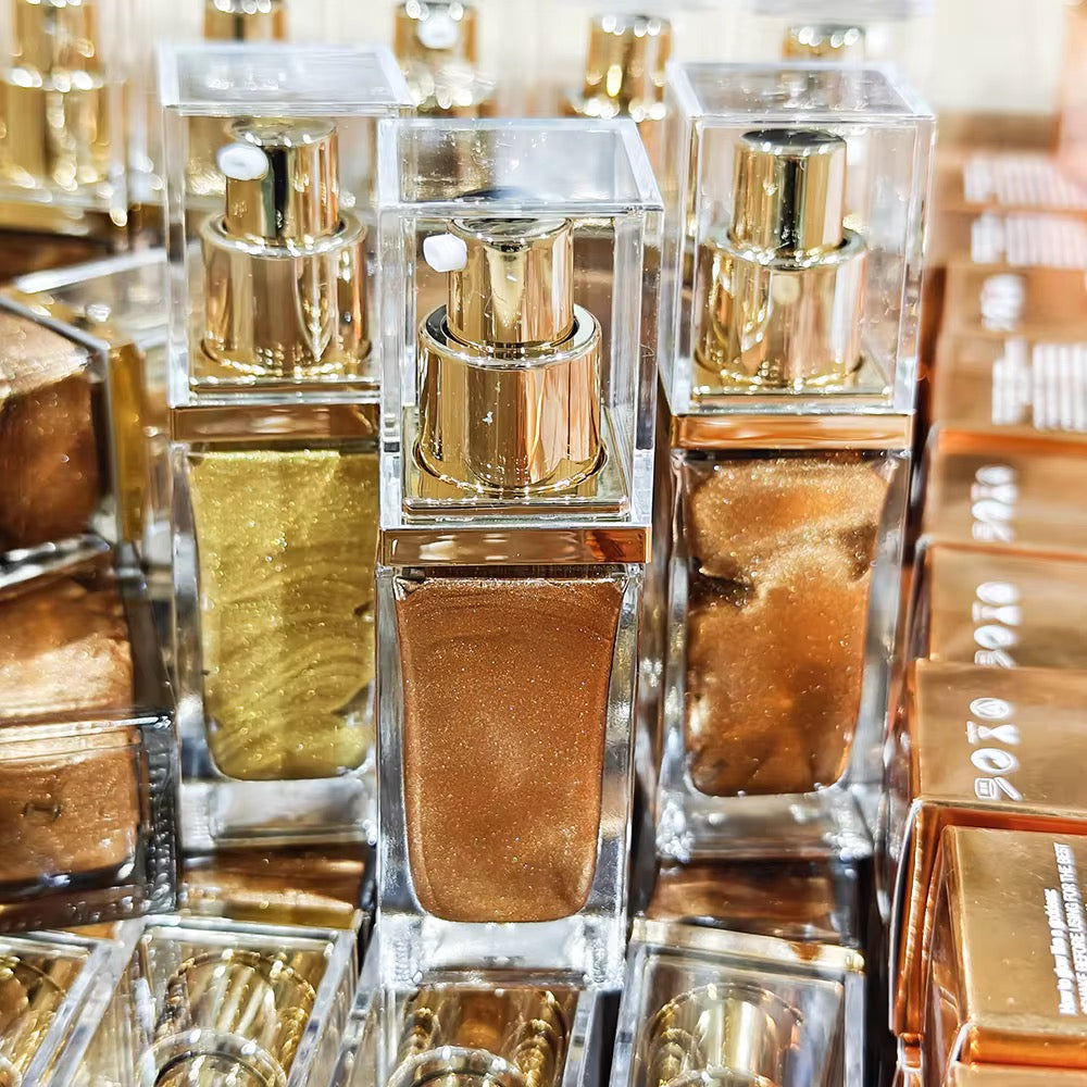 50pcs Private Label Body Glow Highlighter/Shimmer Oil