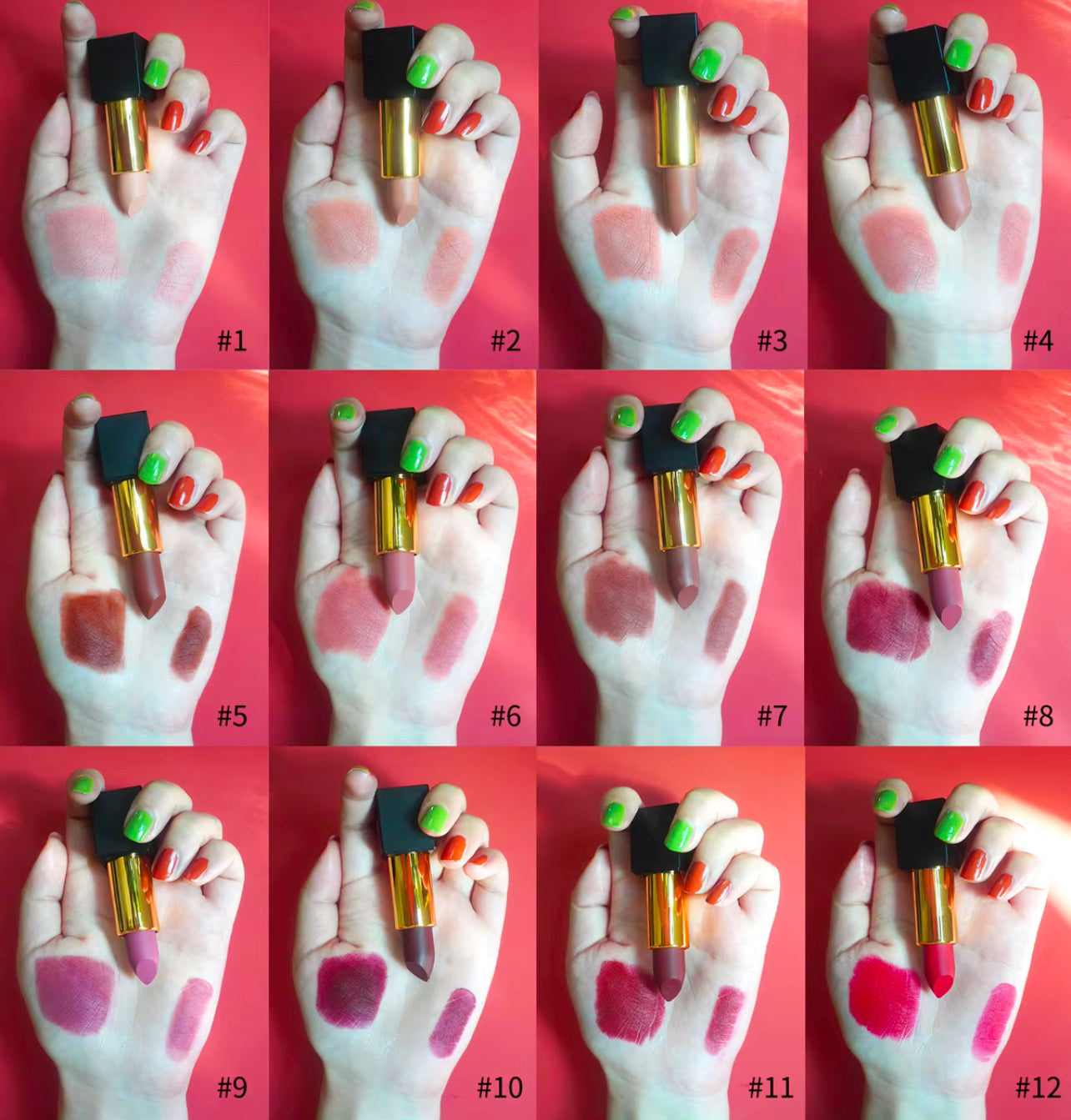 50pcs Private Label Creamy Lipstick