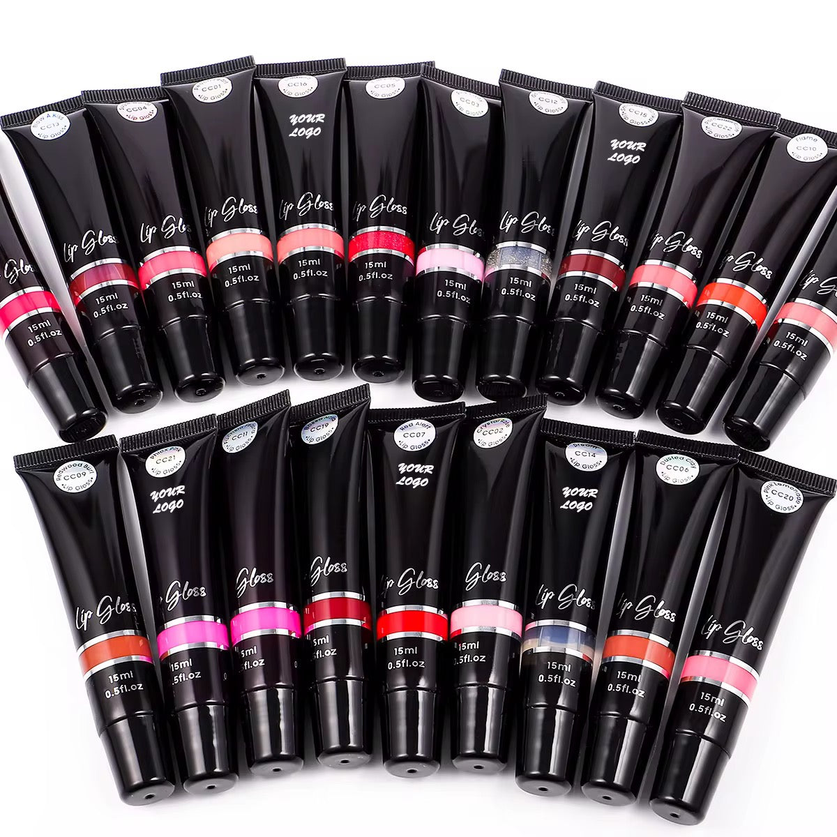 50pcs Private Label Shiny Plump Lip Gloss