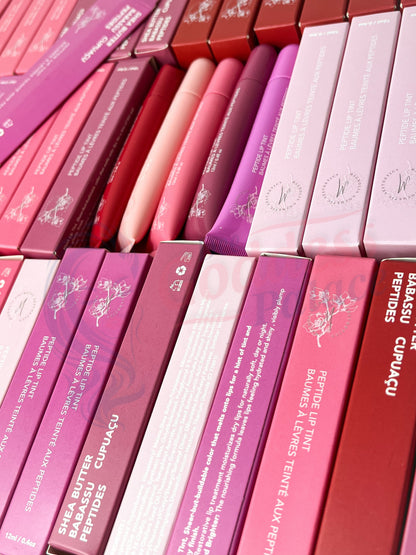 50pcs Private Label Peptide Glossy Lip Tint Balm