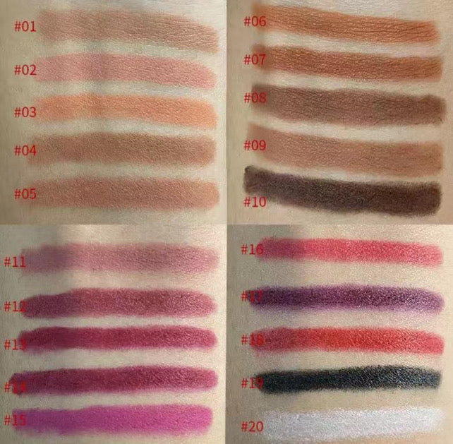 50pcs Private Label Creamy Precision Lip Liner Black Pencil