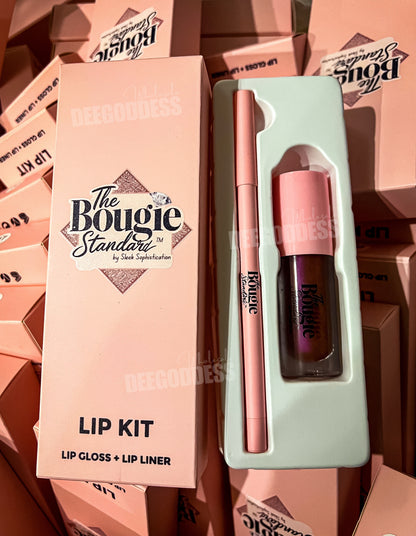 50 Sets Private Label Pink Tube Lip Gloss + Lip Liner Kit