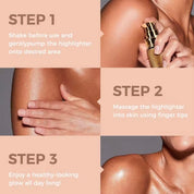 50pcs Private Label Highlighter Bronzer Skin Body Shimmer Oil