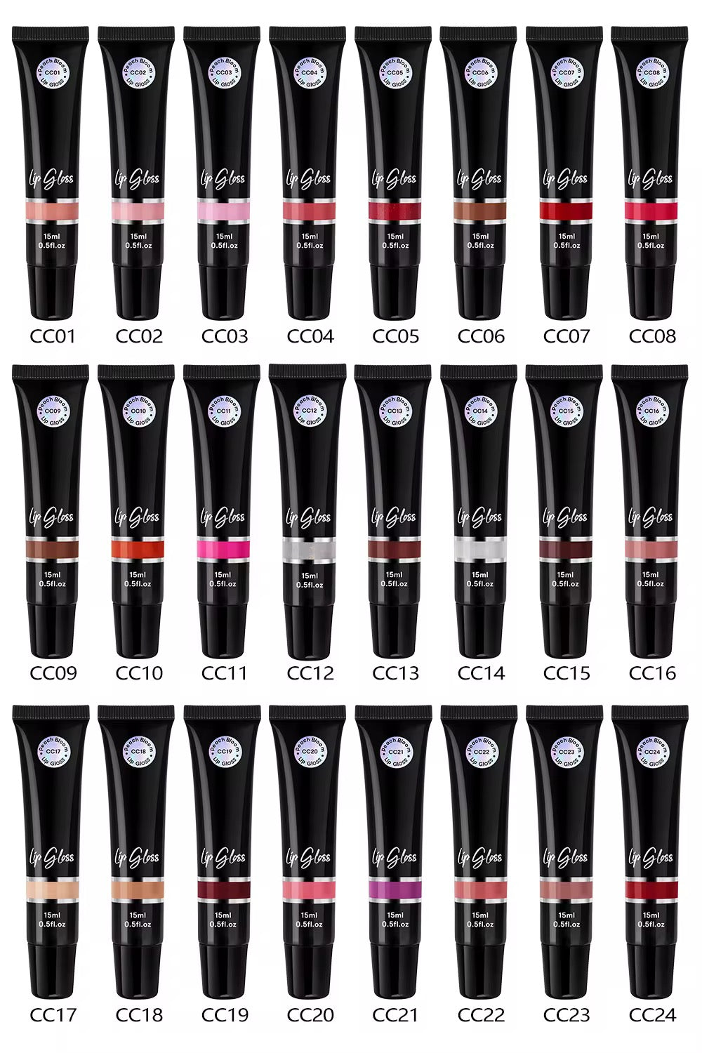 50pcs Private Label Shiny Plump Lip Gloss