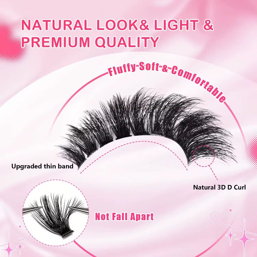 100 Sets Private Label DIY Lash Cluster Box Kit