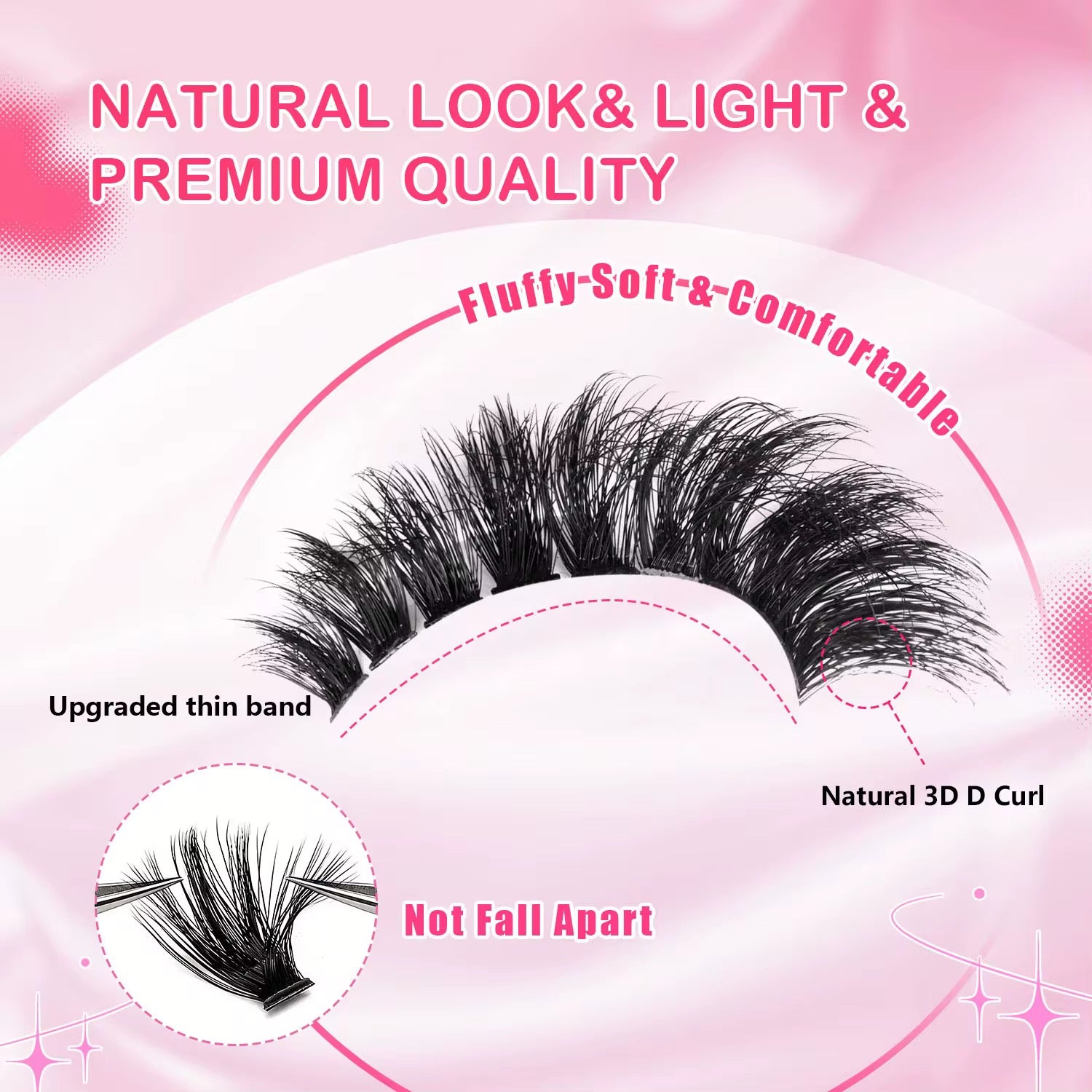 100 Sets Private Label DIY Lash Cluster Box Kit