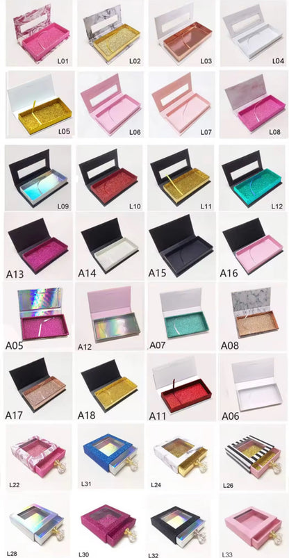 50pcs Private Label Empty Lash Boxes