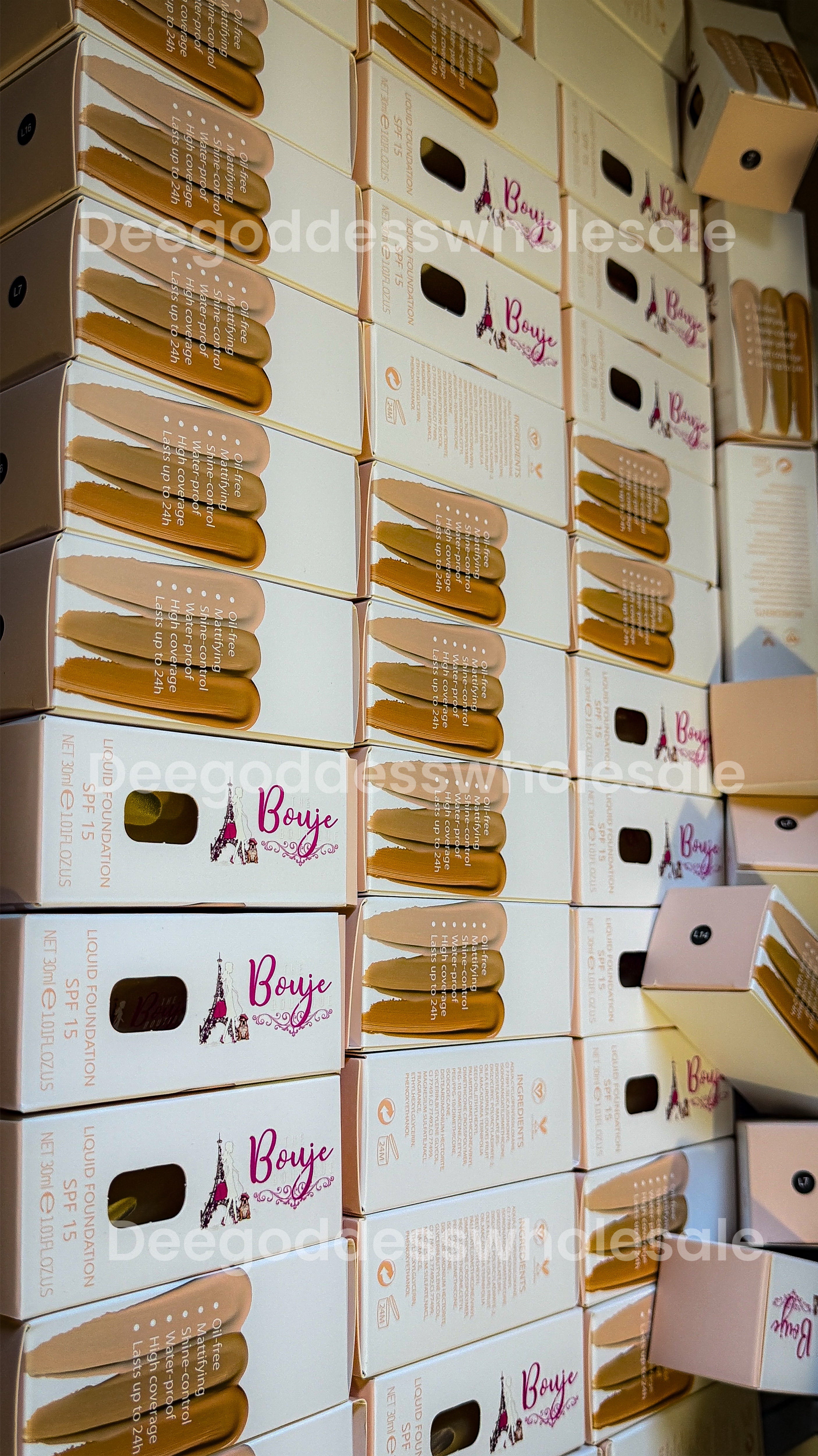 50pcs Private Label Liquid Full Coverage Foundation