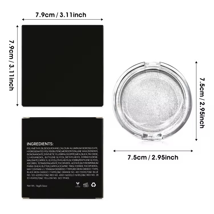 50pcs Private Label Multifunctional Glitter Highlighter