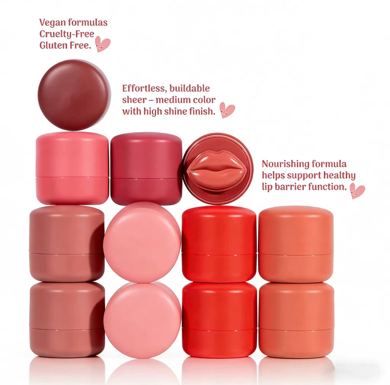 100pcs Private Label Blush Lip and Cheek Balm