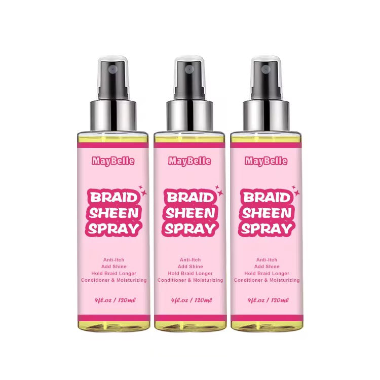 50pcs Private Label Longer Lasting Braid Sheen Spray