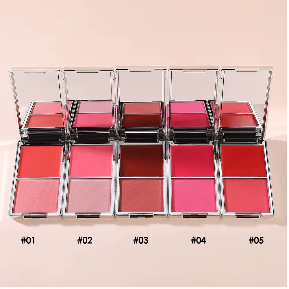 100pcs Private Label 2n1 Makeup Blush Palette