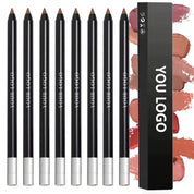 50pcs Private Label Creamy Retractable Black Lip Liner