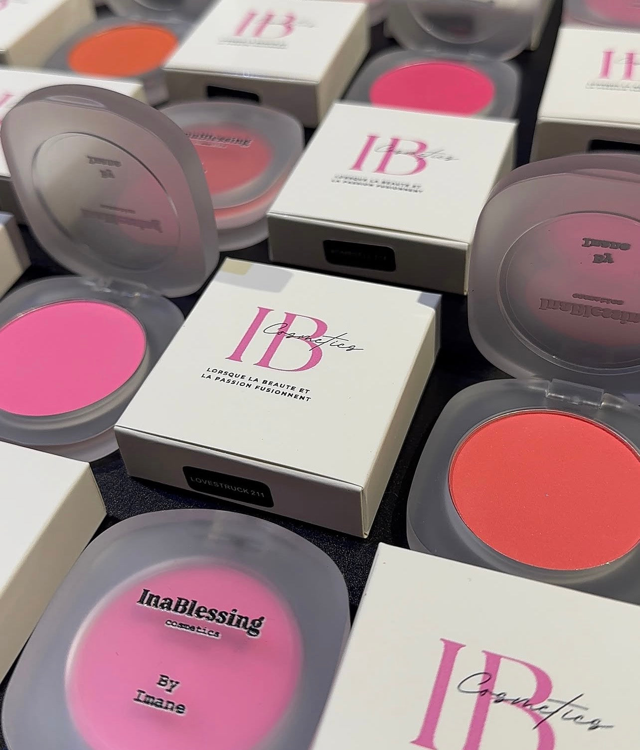50pcs Private Label Cheek Single Matte Powder Blush Palette