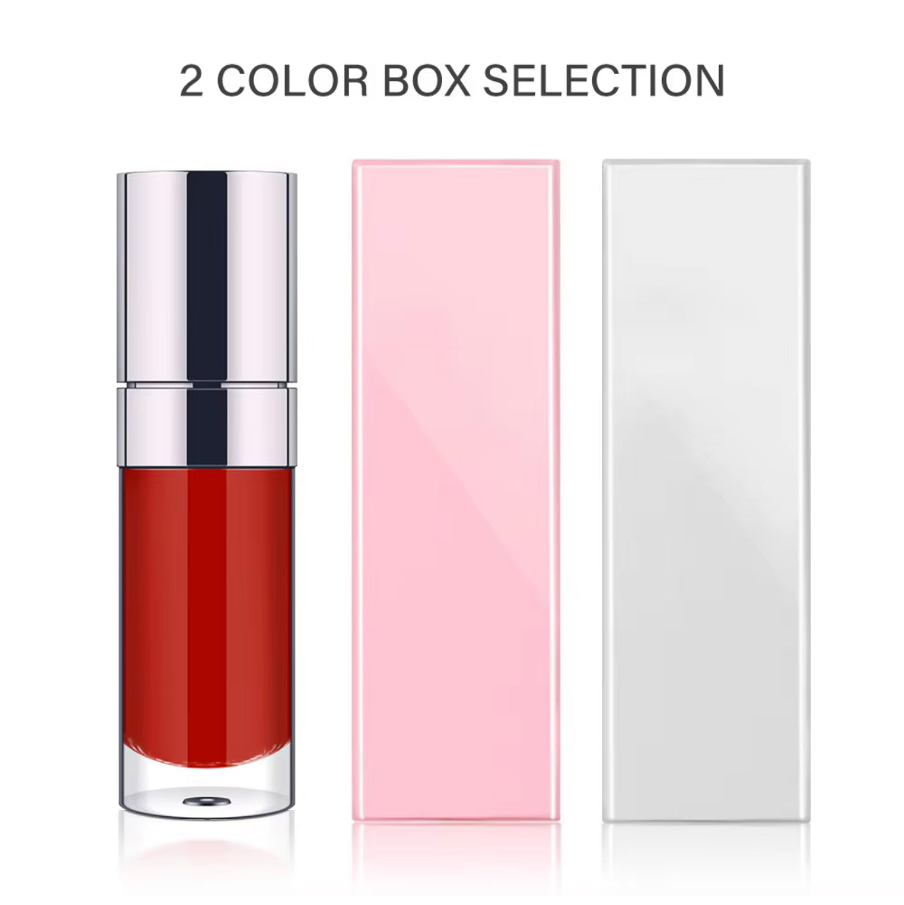 50pcs Private Label Water based Lip Tint In 10ml Silver Tubes