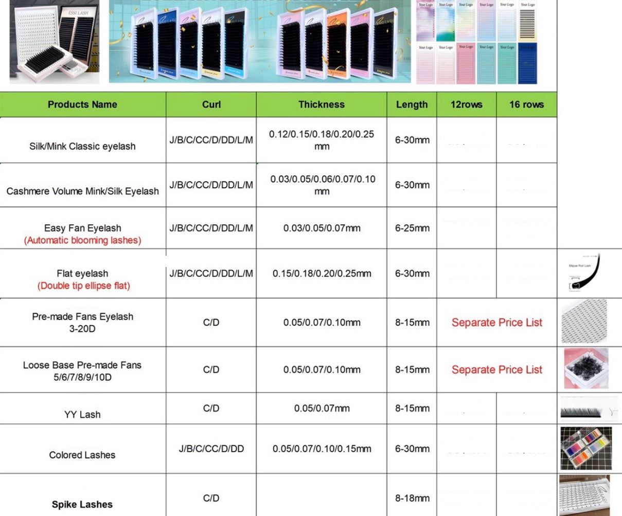 Private Label Lash Cluster Trays