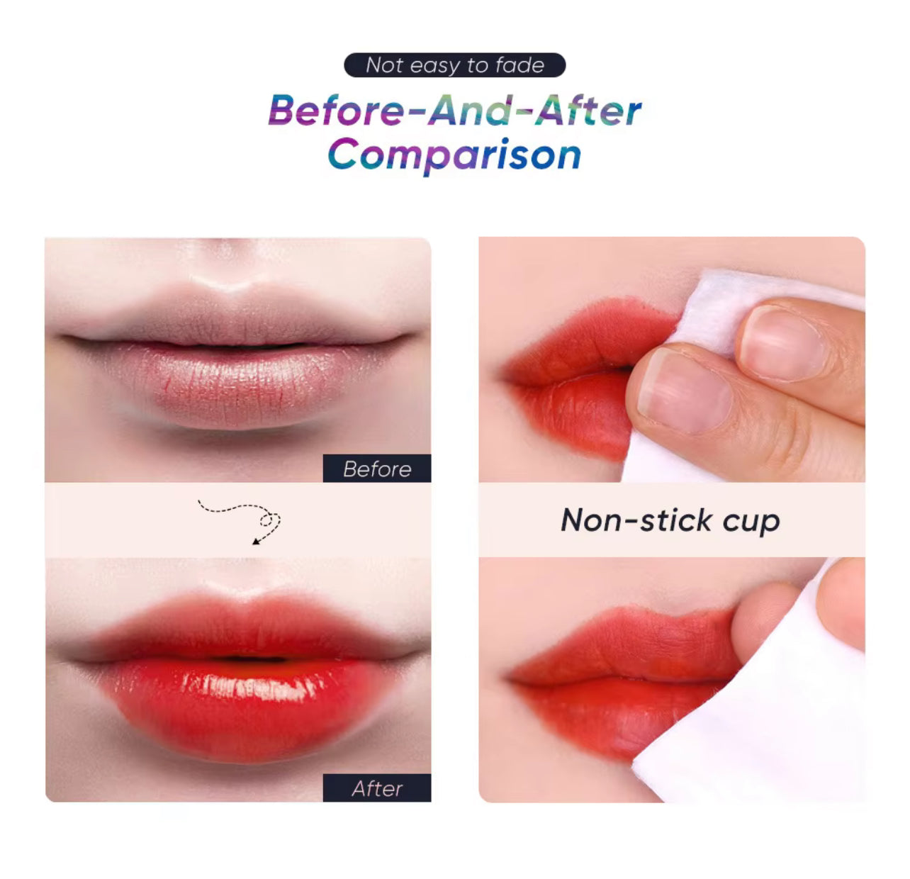 50pcs Private Label Water based Lip Tint In 10ml Silver Tubes