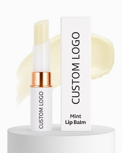 50pcs Private Label- Mint Lip Balm (soothe & Hydrate)