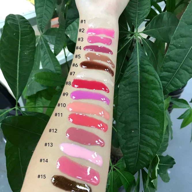 50pcs Private Label Peptide Scented Glossy Lip Tint Balm 1.0