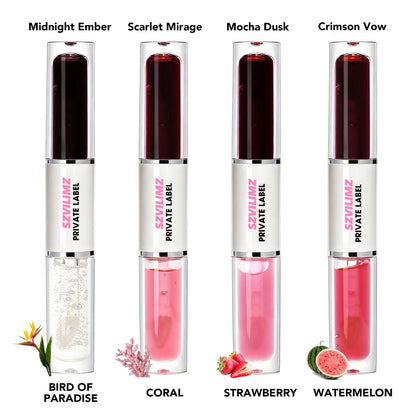 50pcs Private Label 2-in-1 Waterproof Stay Peel Off Liquid Lip Liner Stain