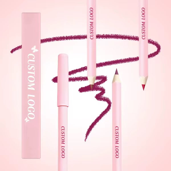 50pcs Private Label Lip Liner Pink Pencil