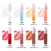 50pcs Private Label Fruit Flavor Clear Lip Jelly Gloss