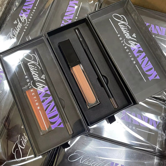 50 Sets Private Label Lipgloss + Lip Liner Kit