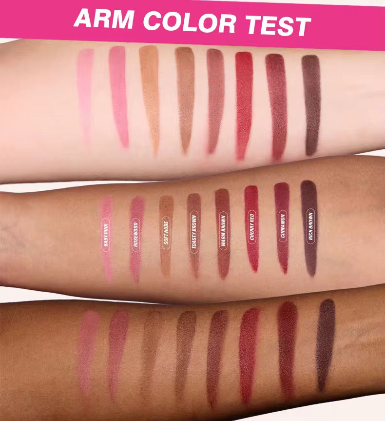100pcs Private Label Waterproof, Transferproof Velvet Lip Liner