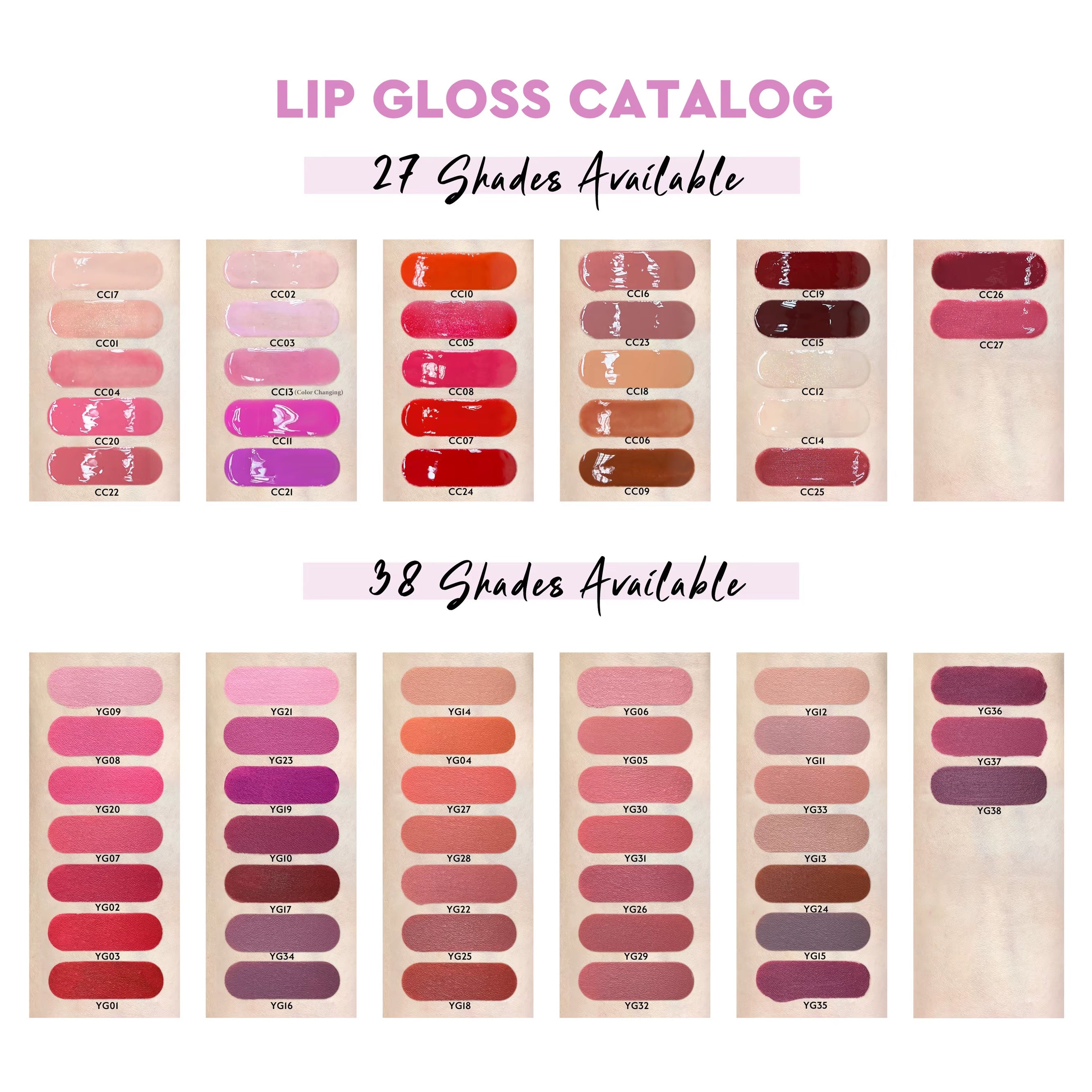 50 Sets Private Label Lip Gloss Kit