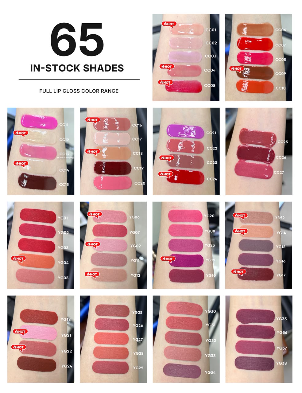 50 Sets Private Label Lip Gloss Kit
