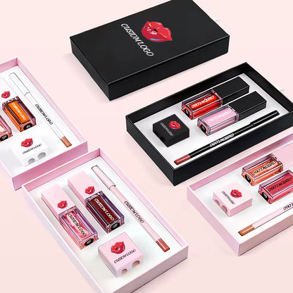 50 Sets Private Label 4-in-1 Lip Care Kit