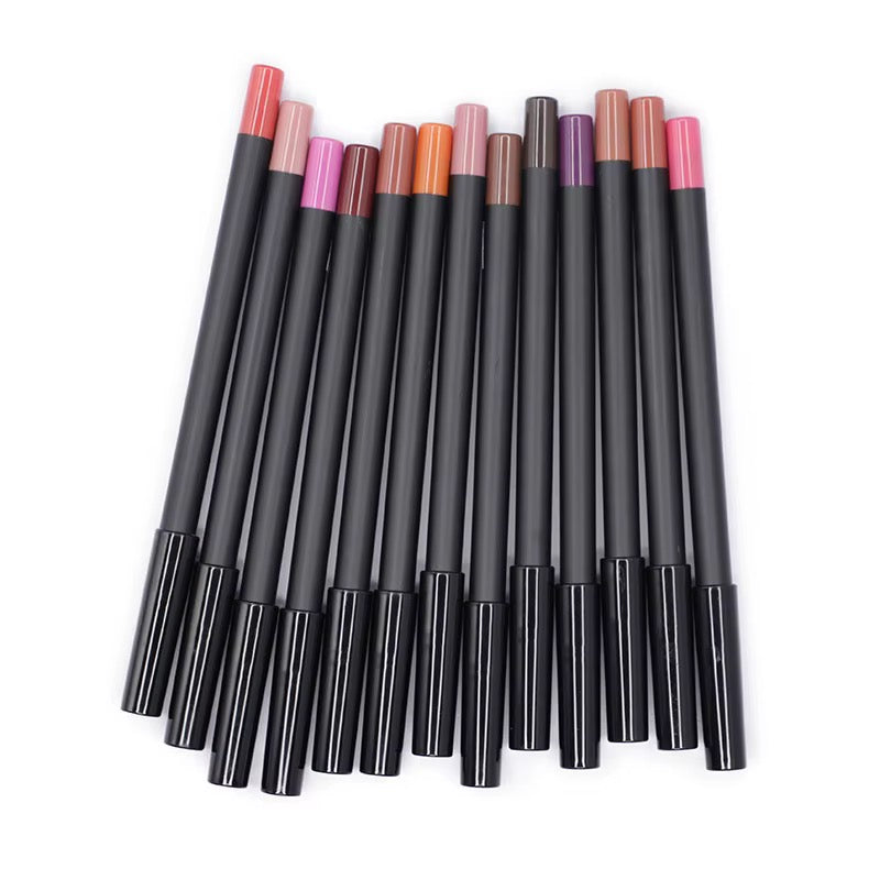 50pcs Private Label Black Retractable Creamy Lip Liner