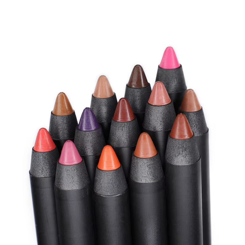 50pcs Private Label Black Retractable Creamy Lip Liner