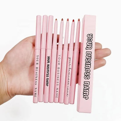 50pcs Private Label No Stain Pink Retractable Lip Liner