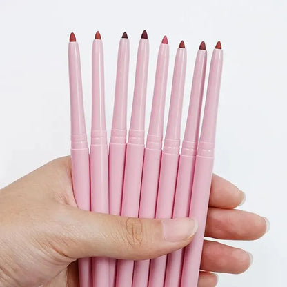 50pcs Private Label No Stain Pink Retractable Lip Liner