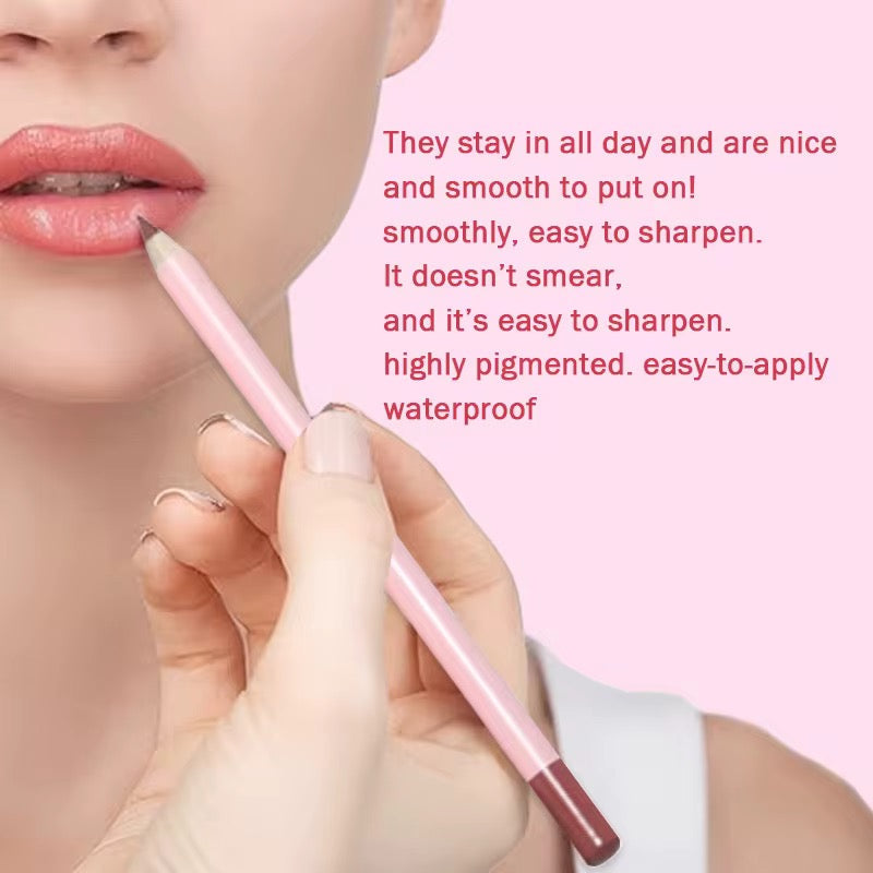 50pcs Private Label Lip Liner Pink Pencil