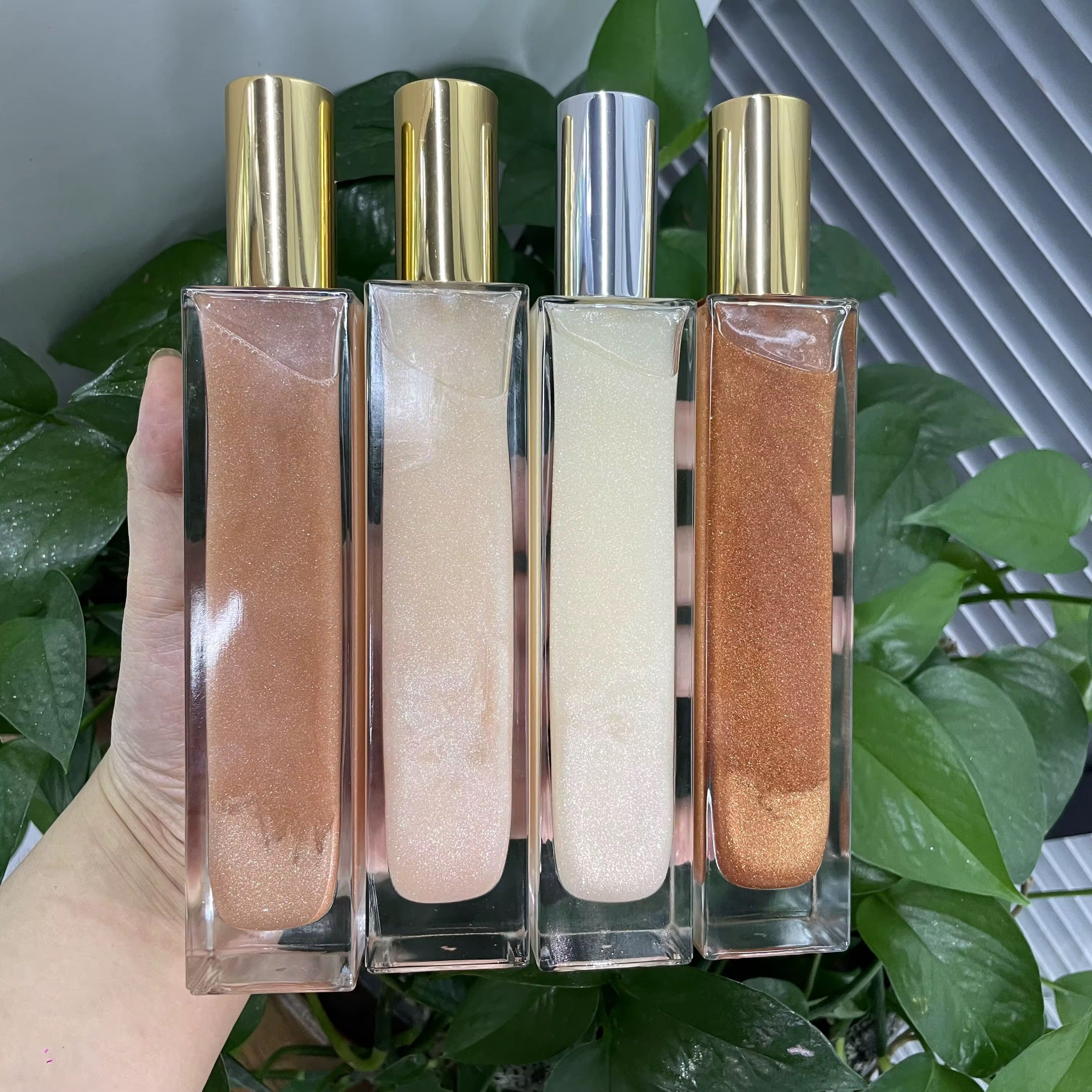 50pcs Private Label Body Shimmer Dry Oil Spray