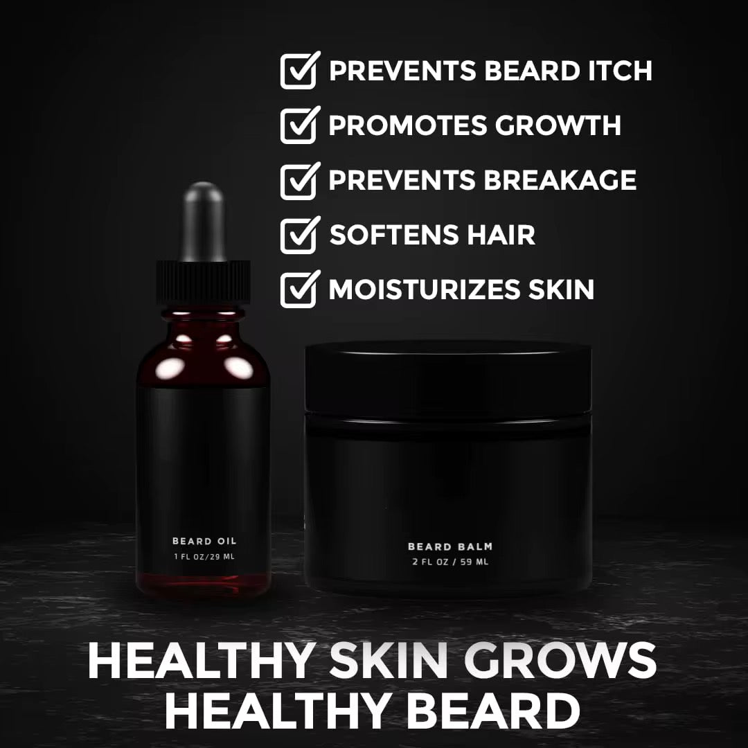 100pcs Private Label Beard Oil & Balm