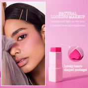 50pcs Private Label Heart Cream Blush Stick